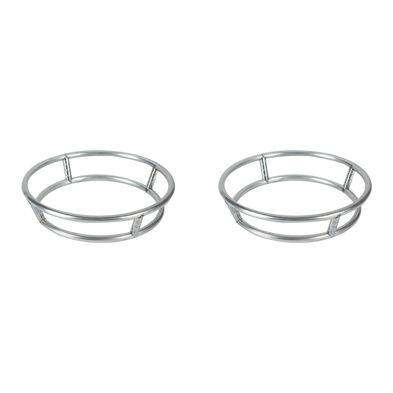 ARELENE 2X Wok Stainless Steel Wok Ring Pot Rack Burner Grate Replacement Wire Insulated Pot Mat Stand