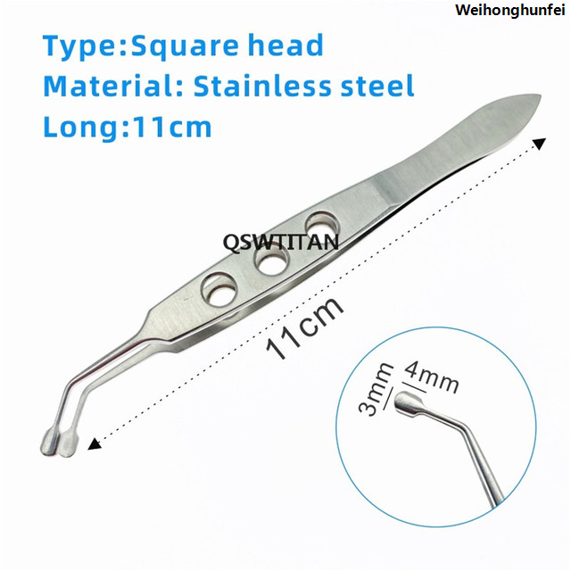 Weihonghunfei【2025 Version】【New Arrivals】Stainless Steel/titanium Meibomian Massage Tweezer Clamp Gland Flap Eyelid Forceps Clip Ophthalmic Eye Tool 1pcs