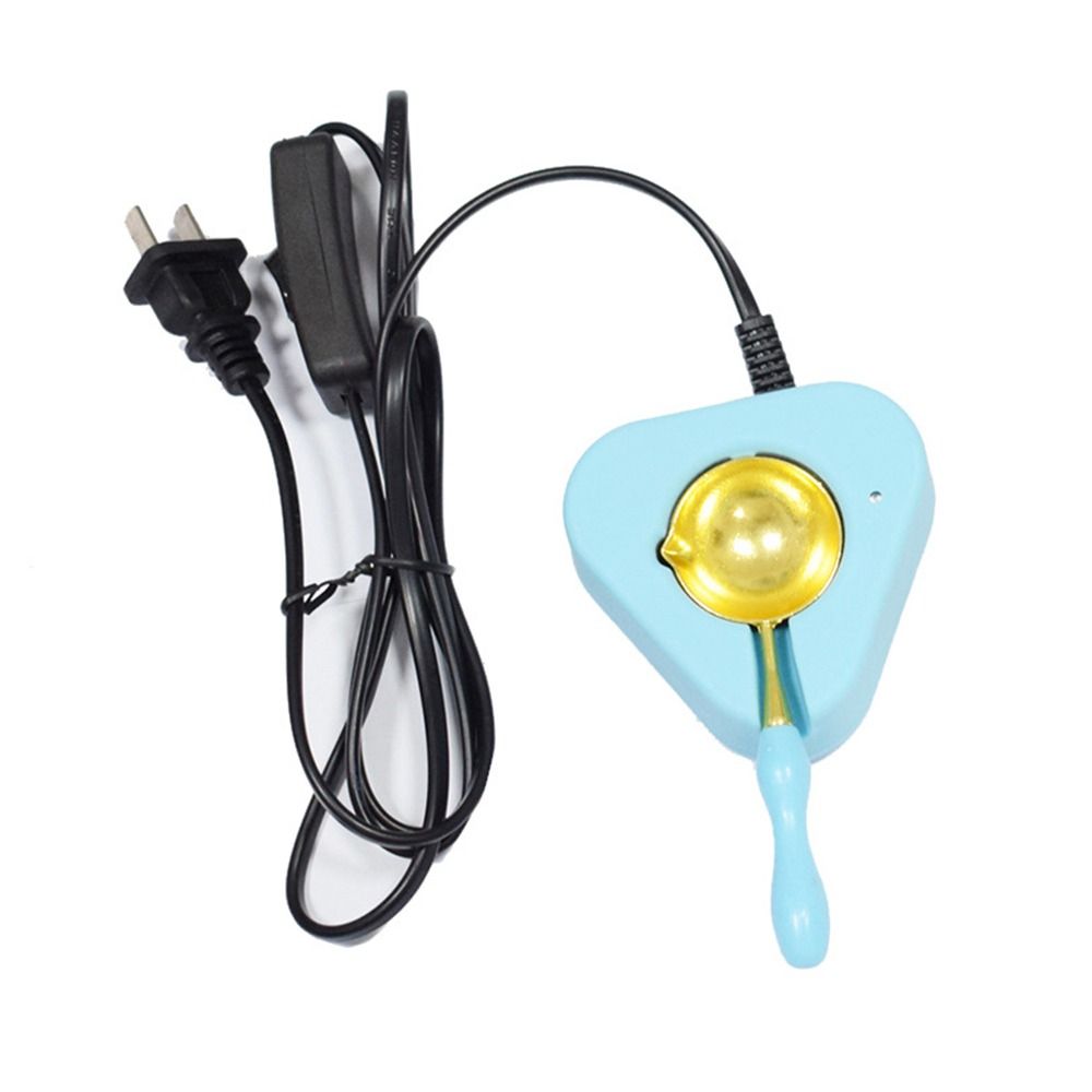 Vintage Beads Stick Heater With Spoon Wax Heater Wax Melting Furnace Seal Melting Warmer Electric Furnace Stove Sealing Wax Pot