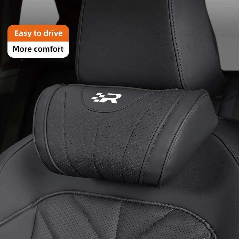 Leather Car Seat Pillow, Breathable Soft Headrest, Accessories for 3 6J Leon 1 Ibiza 6l Arona Exeo 5F 2 Cupra Altea R
