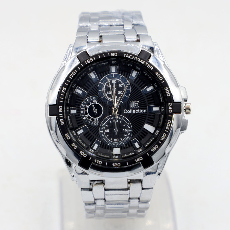 Round Dial Stainess Steel IK Collection Fashionable Watch For Man