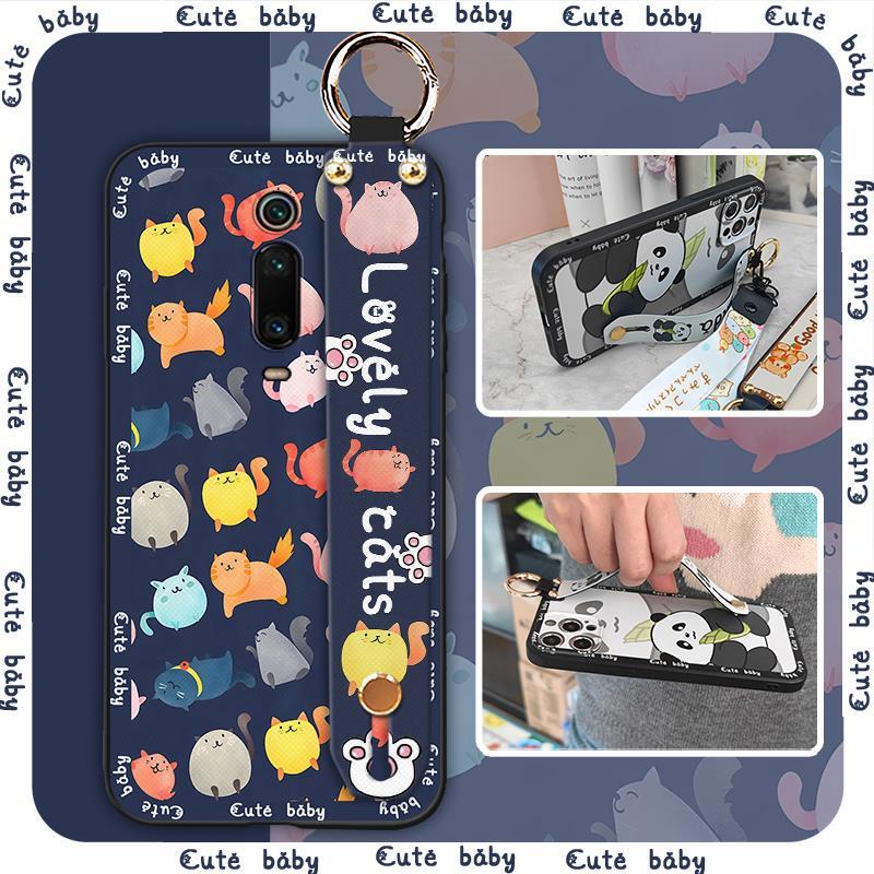 Wrist Strap Phone Holder Phone Case For Xiaomi Redmi K20/K20 Pro/Xiaomi 9T/9T Pro Durable Lanyard protective Cute ring