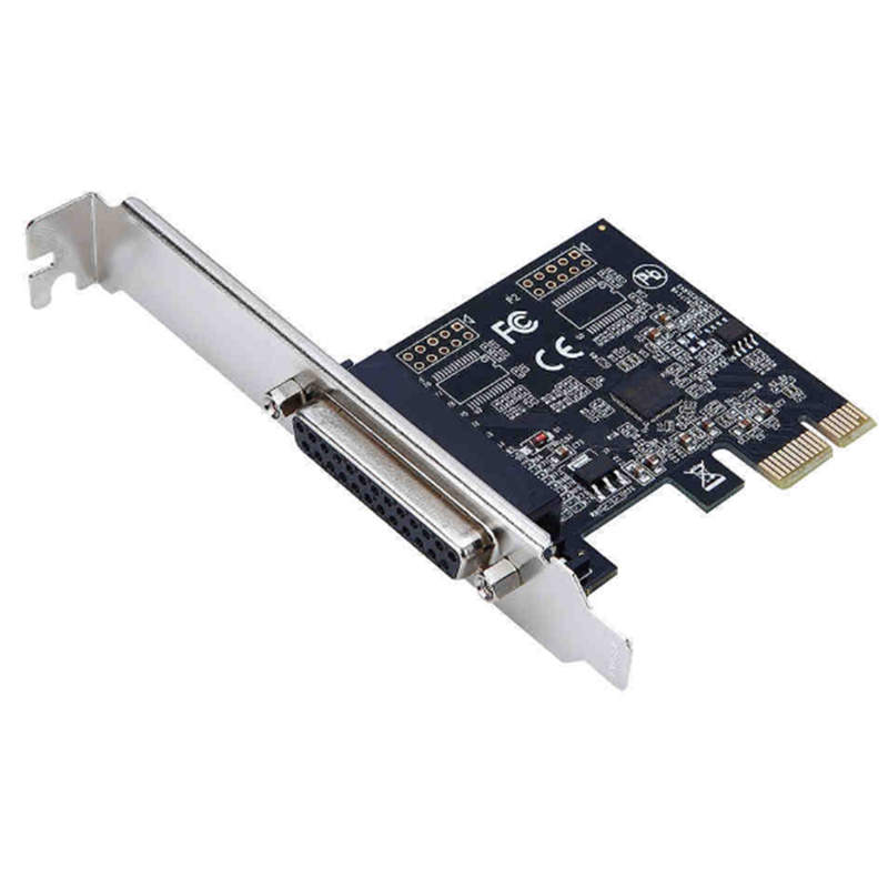 1 PCS High Quality Parallel Port DB25 25Pin Pcie Riser Card Printer to PCI-E Express Card AX99100