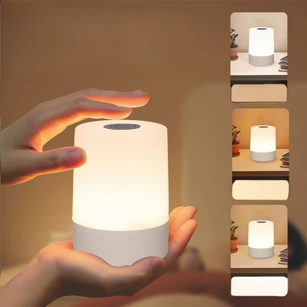Decoration 3 Colors Dimmable LED Night Lights Charging Soft Light Desktop Night Lamps Touch Bedside Lighting Bedroom