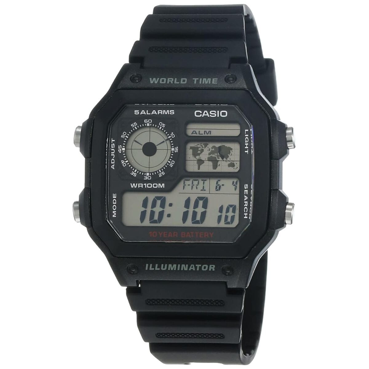 Casio Youth-Digital Grey Dial Watch For Men-Ae-1200Wh-1Avdf (D097)