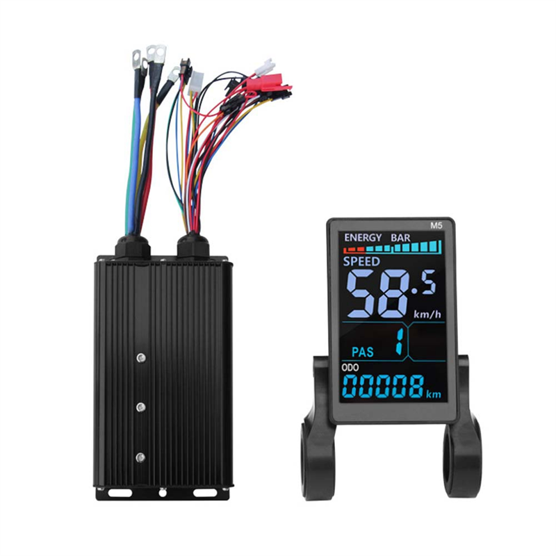 CGearuppt Electric Scooter 36V 48V 80A Controller M5 Color LCD Display for 5000W Ebike