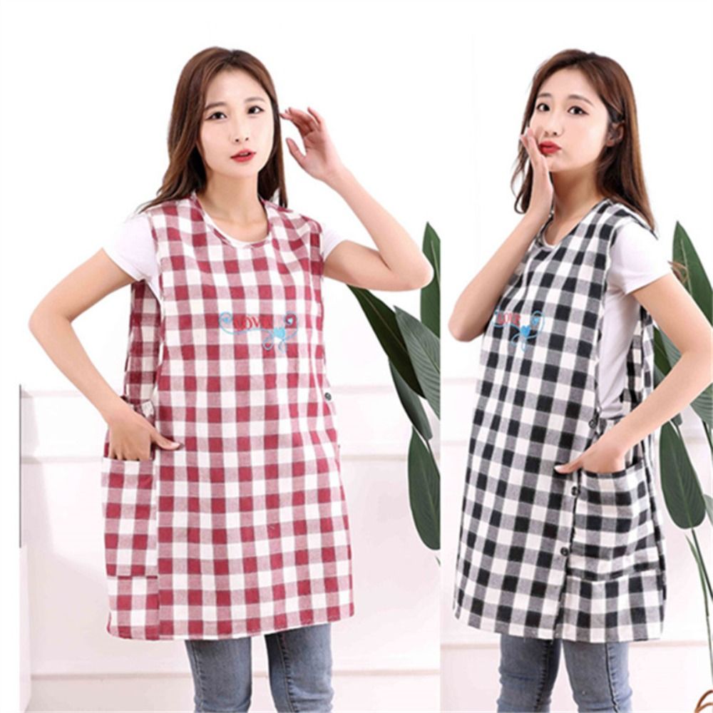 New Breathable Cooking Aprons Wipeable Hands Vest Style Sleeved Apron Multipurpose Anti Dirty Working Clothes Professional Barber