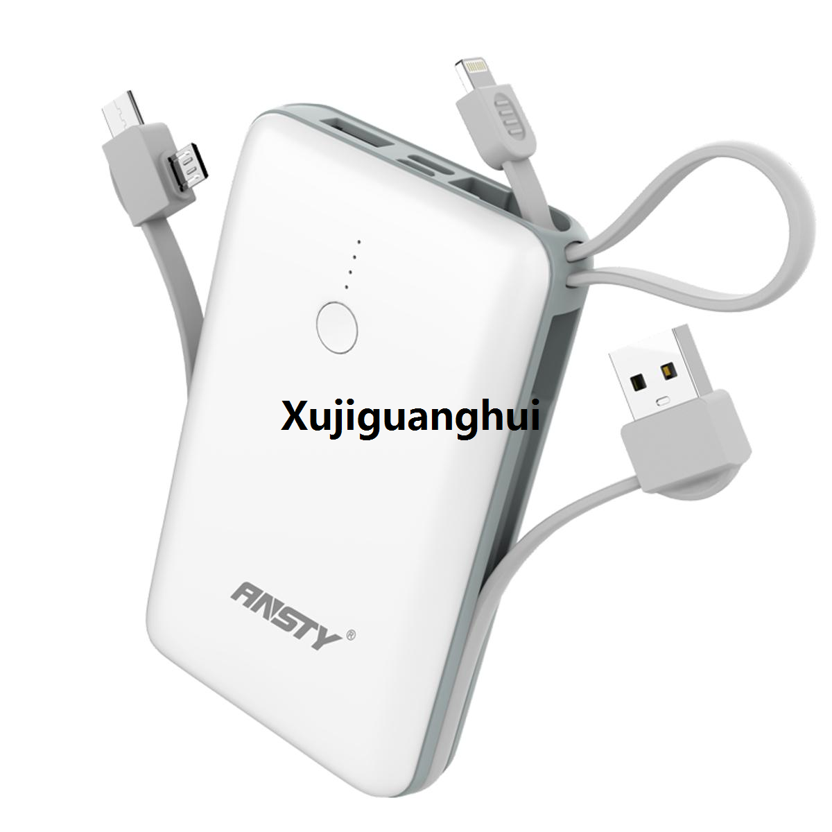 Xujiguanghui Ansty AP-045 Mini Powerbank With 3 In 1 CFifty percent discount ables | Android, Type C, iPhone Compatible