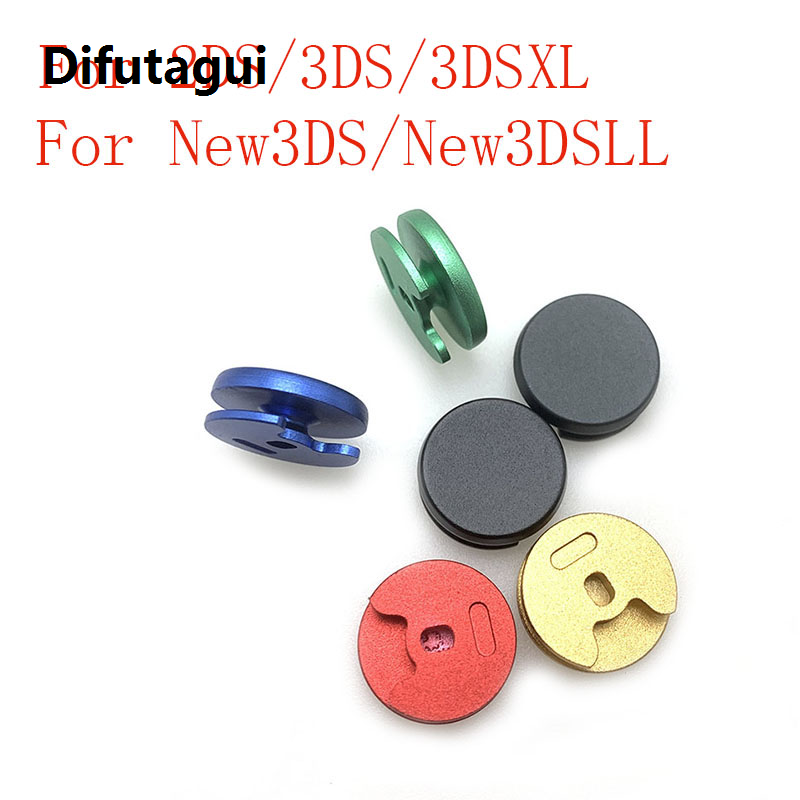 Difutagui Fifty percent discount 1~10 piece Metal Buttons For NEW 3DS 3DSXL 3DSLL Analog Controller Stick Cap 3D Joystick Cap For 2DS 3DS LL XL Thumbstick Button
