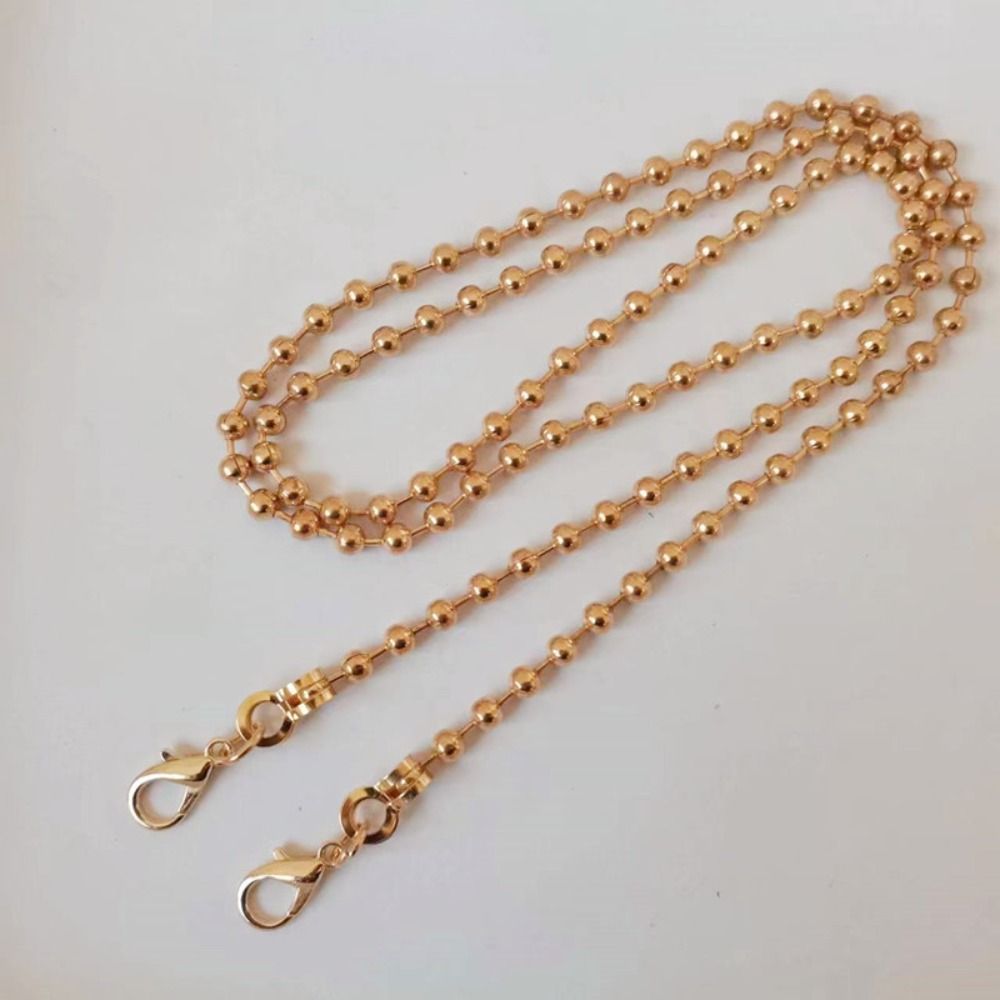 Fashion Replacement Beaded Bag Chain Trendy Luxury Metal Crossbody Chain Long Neck Hanging Phone Chain Bag Phone Accessories