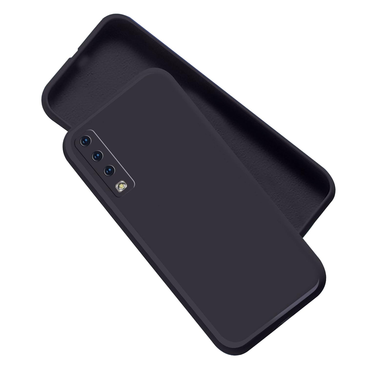 Silicone Case for Samsung Galaxy A7 2018, Flexible Phone Back Cover with Camera Protection, Soft & Durable