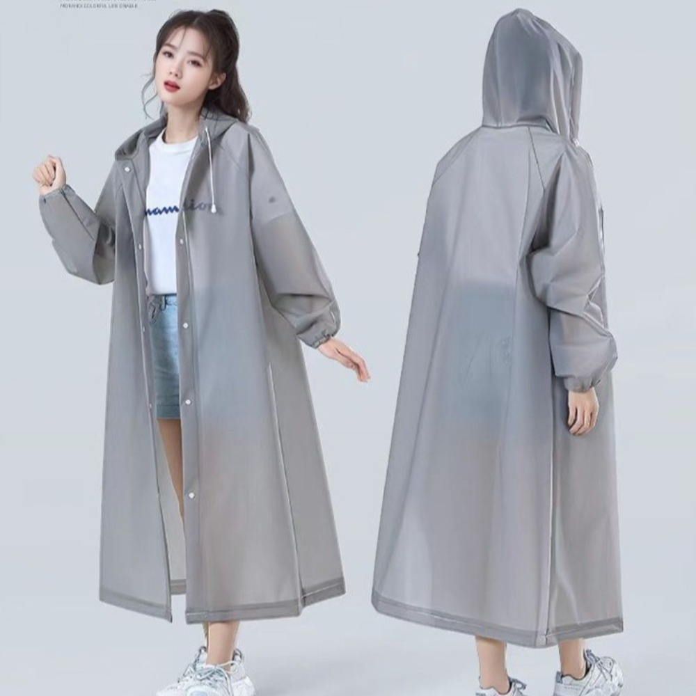 New Style Waterproof Raincoat Thicken Portable Rainwear Supplies Lightweight EVA Outdoor Clothing for Travel