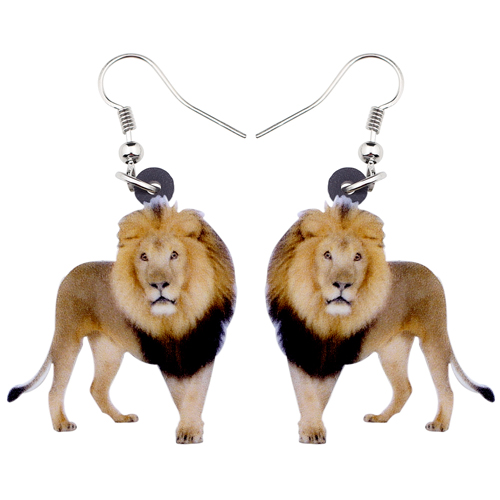 【Happy LifeStore】WEVENI Acrylic Elegant Walking Earrings Long Dangle Drop Wild Jungle Animal For Wo Girls Brincos Accesories