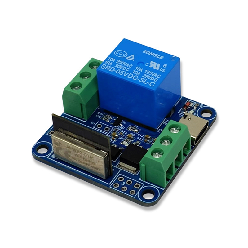 (GGBR) WB2-01M Single Relay Module 5V WIFI Bluetooth Wireless IoT Development Board Module for Smart Home Applications