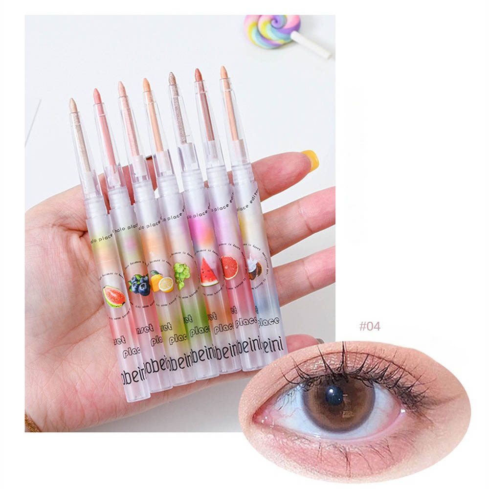 Linman Yuanyan 1~4PCS Silkworm Lying Pen Brighten Eye Makeup Pearlescent BePortable ginners Eye Makeup Pen Pearlescent Eyeliner Facial Makeup Innovative