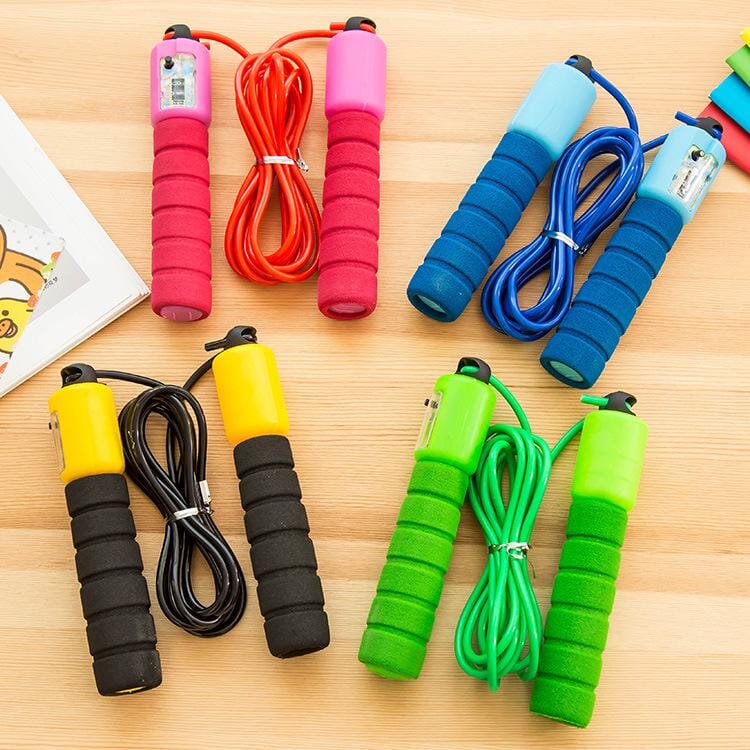 Skipping Rope Adjustable Jumping Tangle Free Rapid Speed Cable Skipping Jump Rope Fitness Speed Gym Adults Girls Kids Men (9ft Anti Slip)