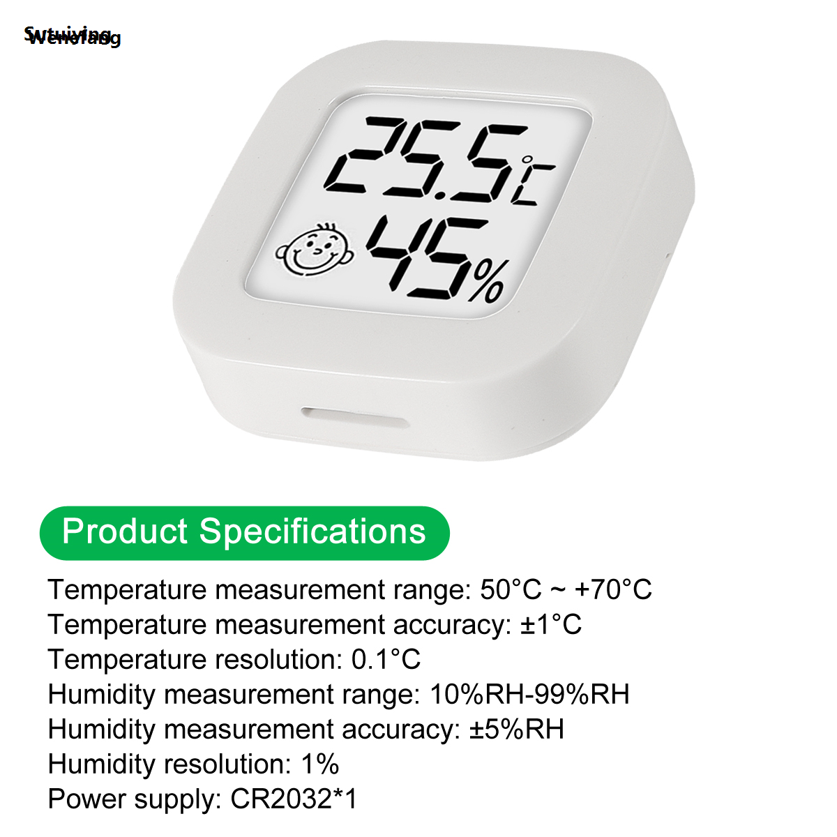 Wenefang Sutuiying 4pcs Digital Thermometer Hygrometer Indoor Mini Temperature New Luxury LCD Electronic Monitor Hygrometer Outdoor Room Baby