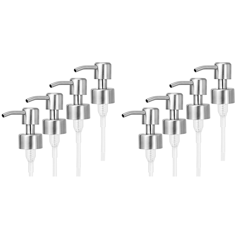 JAERBEE 3X Soap Dispenser Pump Replacement - 304 Stainless Steel Soap and Lotion Dispenser Pump for Regular 28/400 Neck Bottles