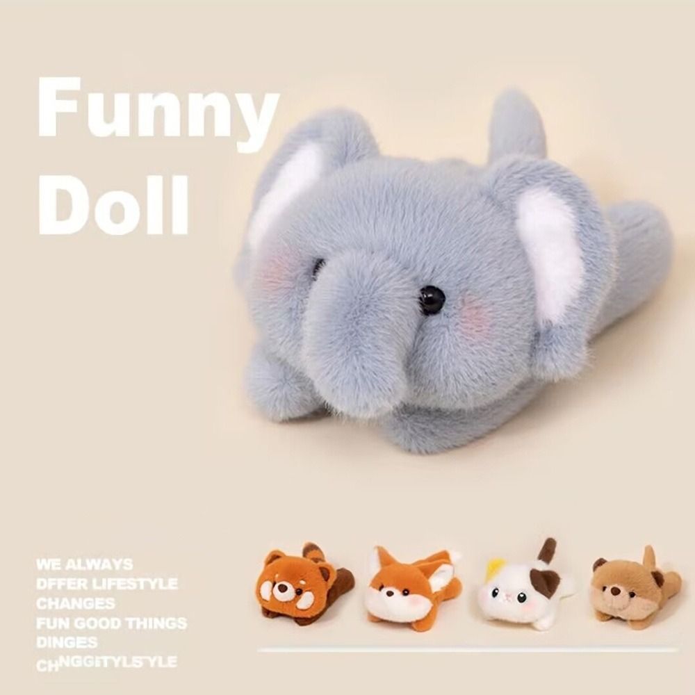 Lovelys Table Doll Mouse Wrist Support Panda Otter Fluffy Rabbit Plush Wrist Rest Pad Stuffed Animal Cute Things Animal Plush Toy Birthday Gift
