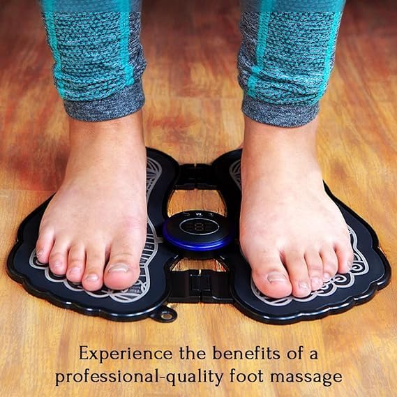 Shoppoint Electric Foot Massager EMS | Wireless Rechargeable Foot Therapy Device for Relaxation Circulation Support Portable Home Office Use