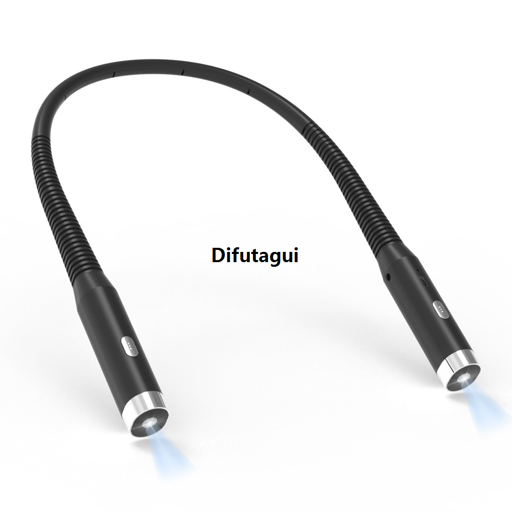Difutagui LED Rechargeable Neck Light 3 Modes Hug Reading Lamp Portable Bargain price Book Lamp Novelty Flashlight Book Lamp Night Light Neck Light