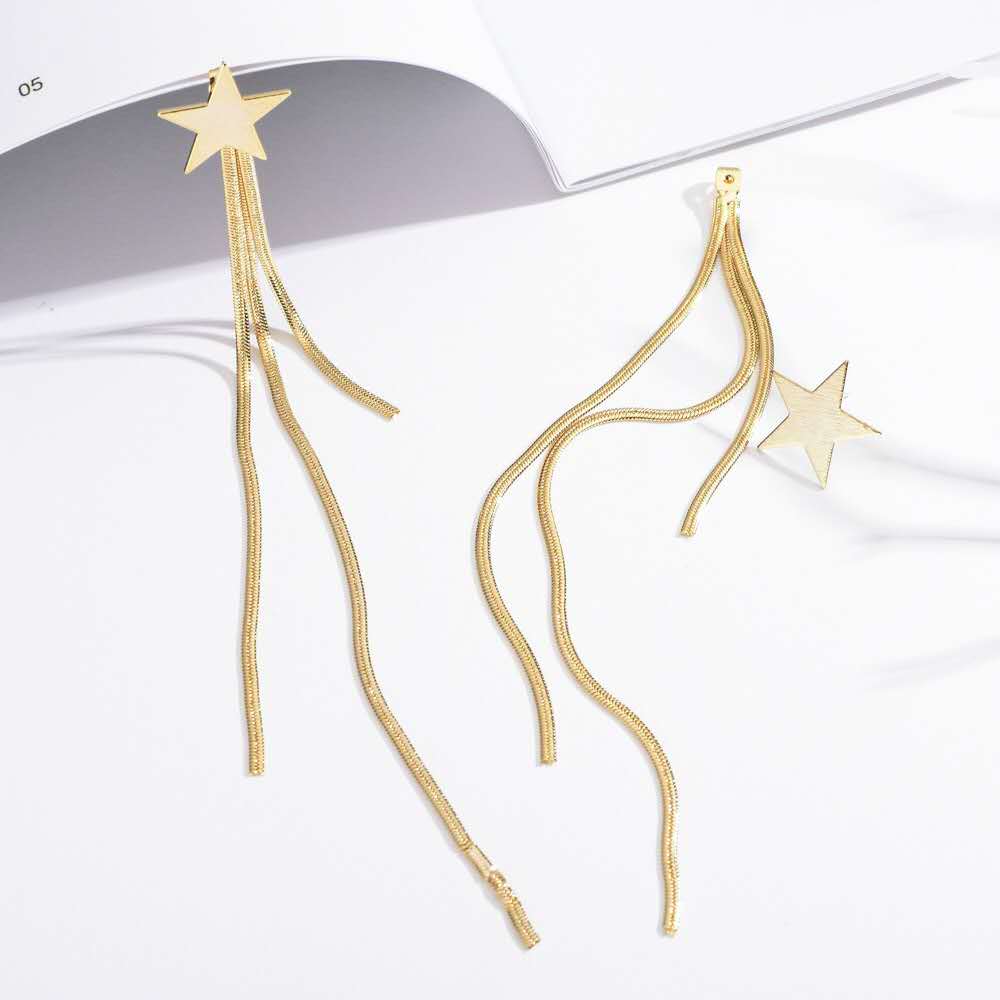 【Happy LifeStore】New Arrival Cute Stars Kawaii Acrylic Earrings for Wo Girls Crystal Tassel Earring Jewelry Accessories