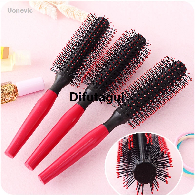 Difutagui Women's Hair Brush Round Pear Head Salon Hair DIY1Pcs Hot Selling 【】Antistatic Sales promotion Curly Comb Massage Hair Care Straight Curve Curly Hair Coat