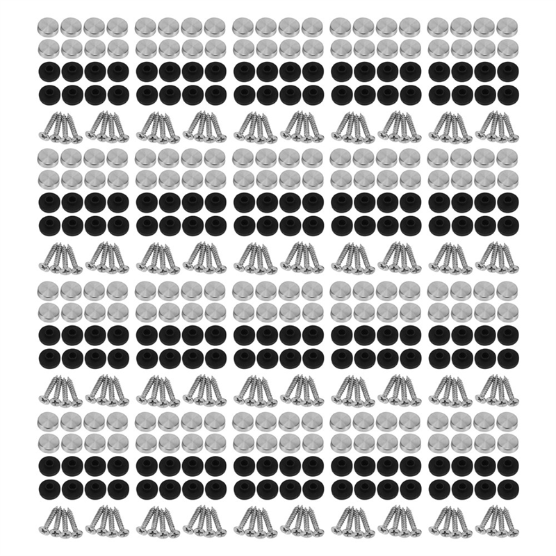 NAMUNY 160 Pcs 14mm Dia Stainless Steel Decorative Mirror Screw Cap Nails