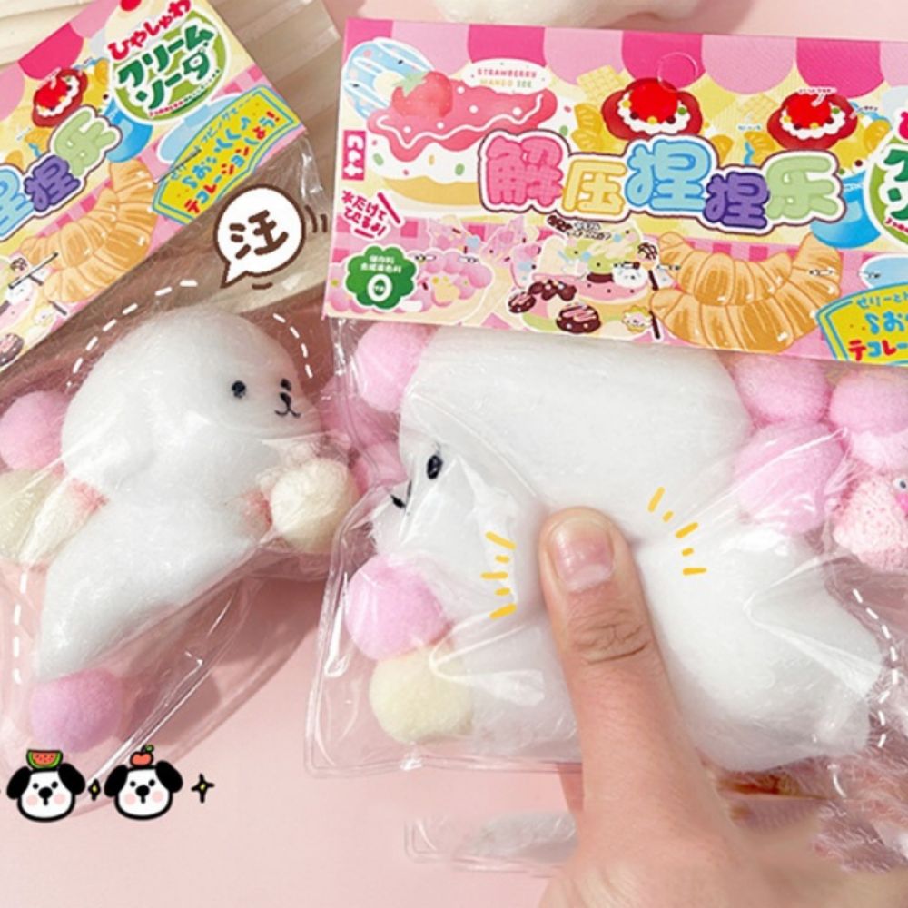 Cute Mini Cat Paw Slow Rebound Toy Tomatoes on Sticks Cartoon Squeeze Dog Toy Soft Cat Paw Hamster Slow Rebound Toy Kids