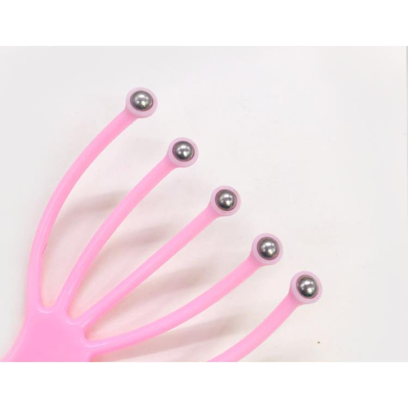 Yuanyan Soft Handheld Head Scalp Massager Neck Ball Comb Roller Five Finger Claws Steel Relax SPA Hair Care for Scratching Head Relief