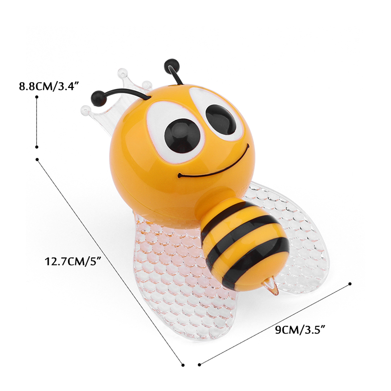 NEW 【Innovative design】1pc Sensor Licht Cartoon Bee LED Nachtlampje Leuke Kleurrijke bedside Cartoon night light energy saving light control