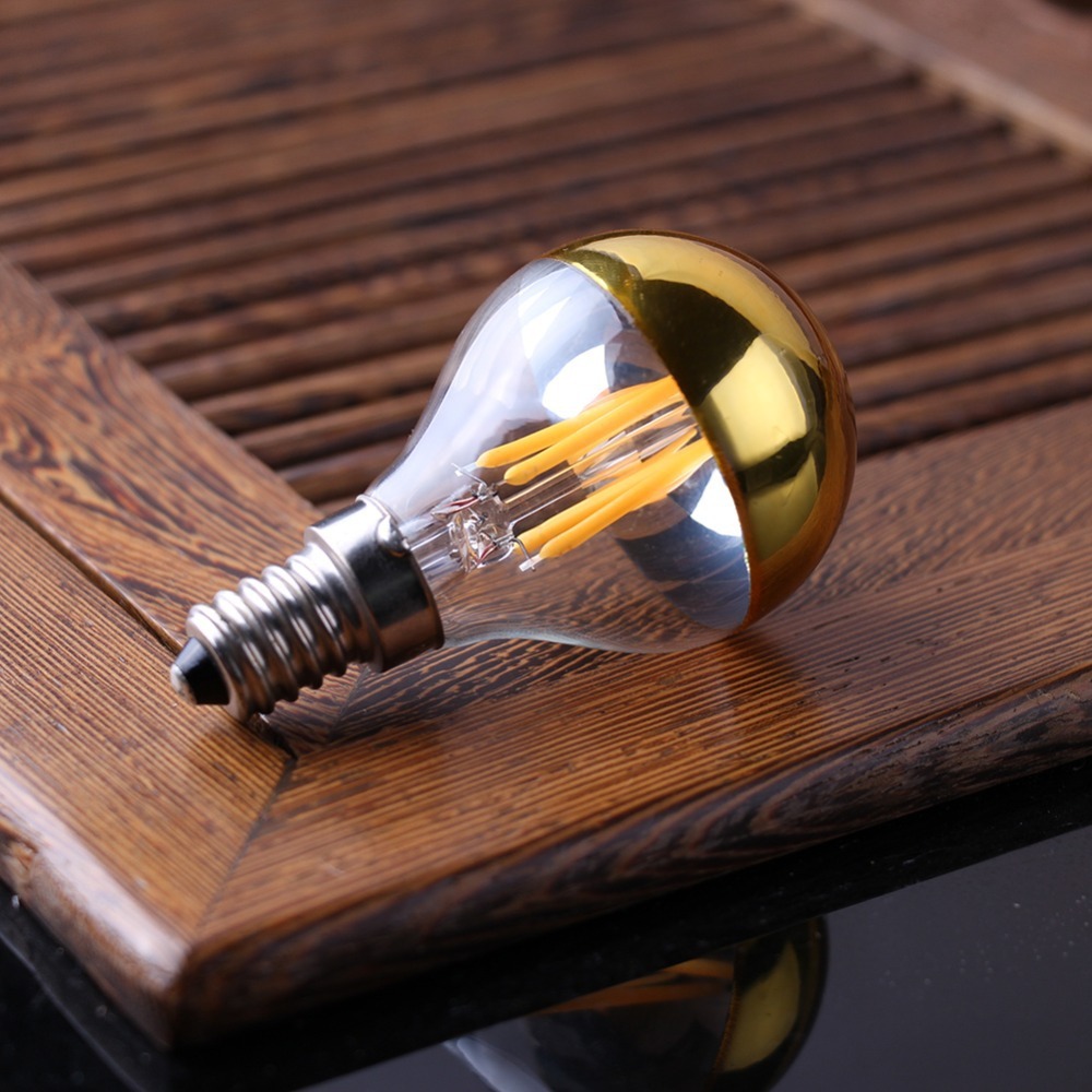2023 4W Crystal Light Bulb semi-plated Warm White LED Light Bulb Incandescent Candle Light Bulb Warm White