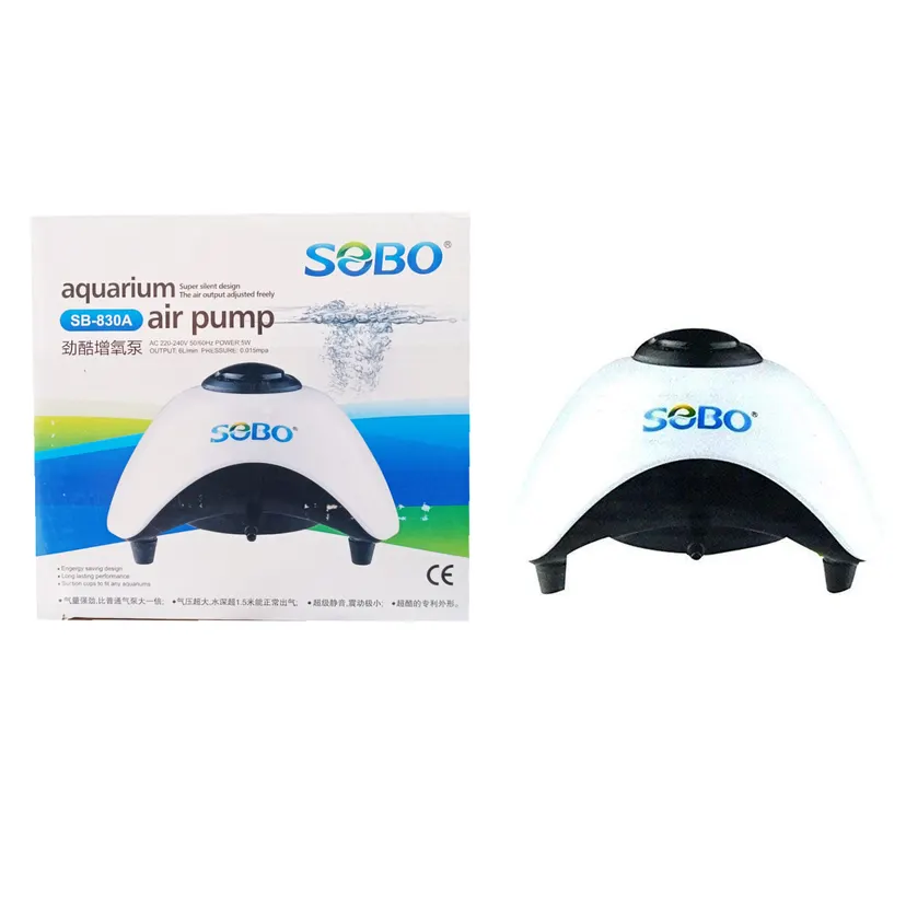 SOBO 5 Watt SB-830A Single Output Super Silent Air Pump For Aquarium Kohinoor Aquarium