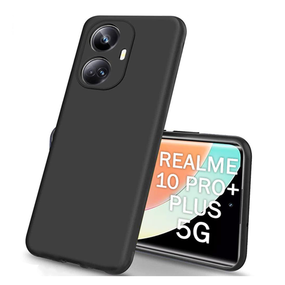 Case for Realme 10 Pro Plus - Silicone Camera Protective Flexible Phone Back Cover
