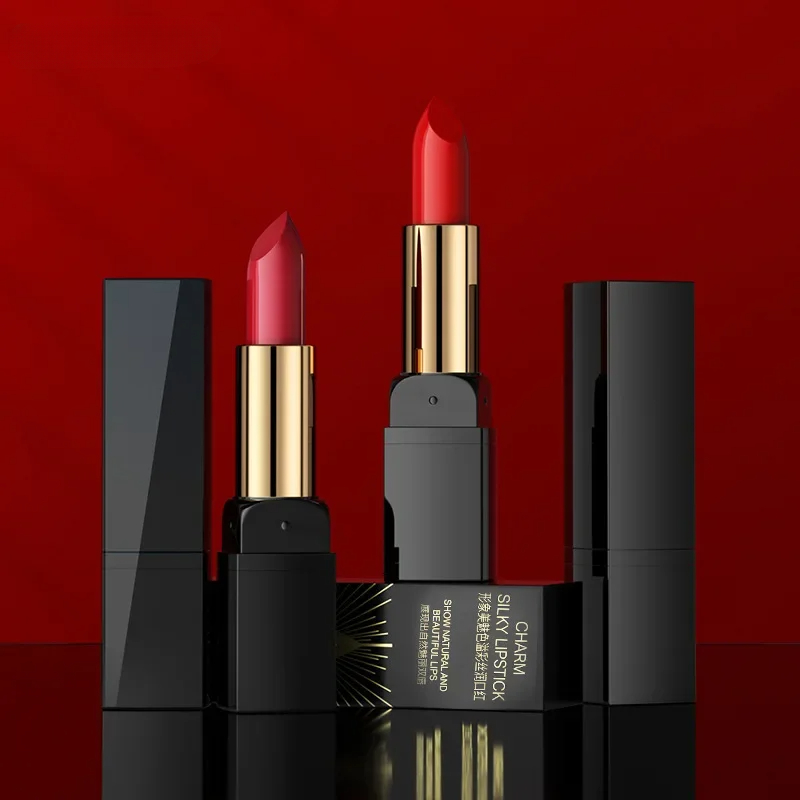 Silky Soft Waterproof Long Lasting Cute Lipglosses Silky Smooth Lipstick Makeup Women Korean Cute Makeup Matte Lipstick Tools