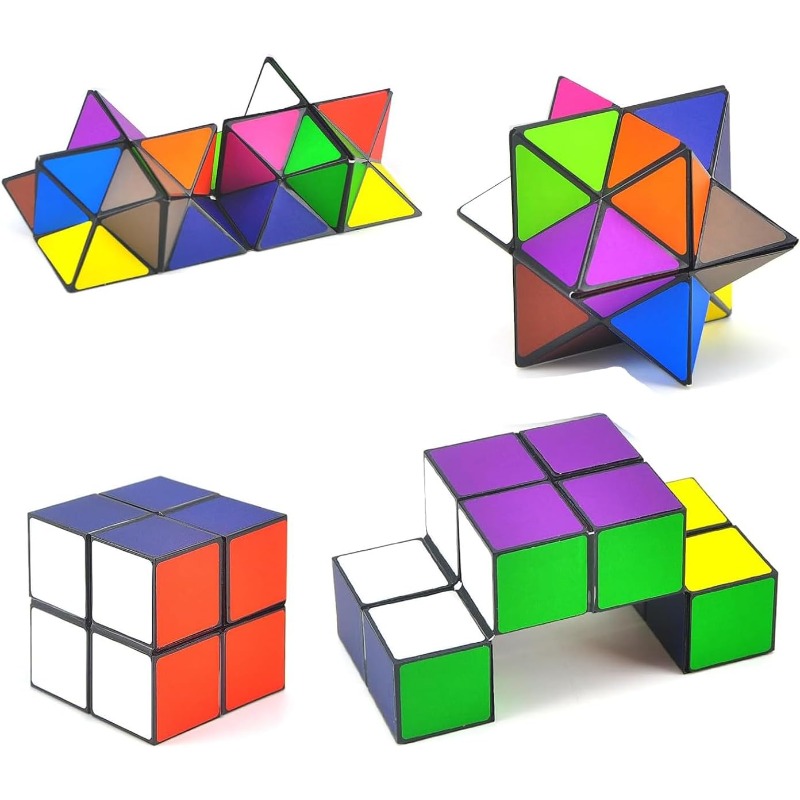 Magic Cube,Multicolour Cube Magic Cube Set Planet Infinity Cube Set,3D Magic Puzzle Cube,Creative Decompression Cube for Kids and Adults