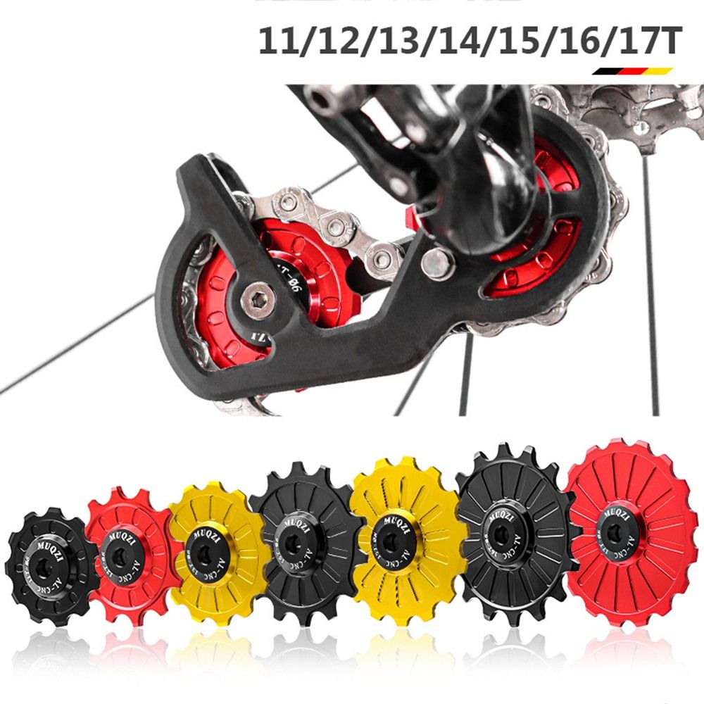 Multifunctional 11T Sealed Bearing Jockey Wheel Ceramics Aluminum Alloy Roller Idler Bearing for 7/8/9/10/11 Speed Bike Rear Derailleur Pulley for Shimano