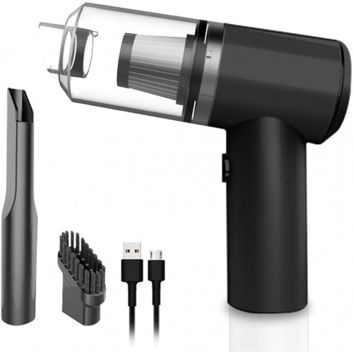 Rechargeable 2In1 Vacuum Cleaner Dust Collection Lighting Wireless Car Vacuum With Led Light