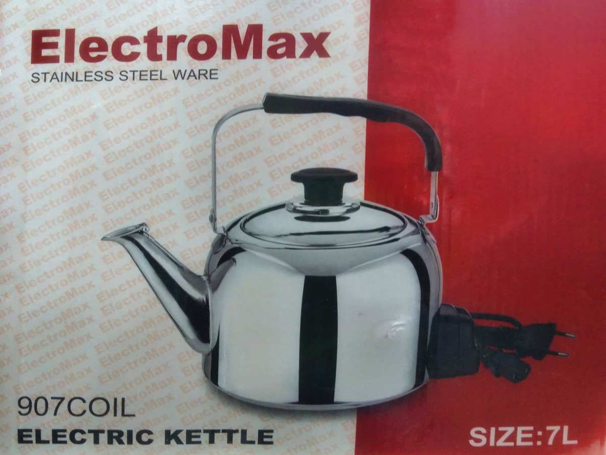 Electric Jug Stainless Steel Kettle Auto Off Cordless 5ltr