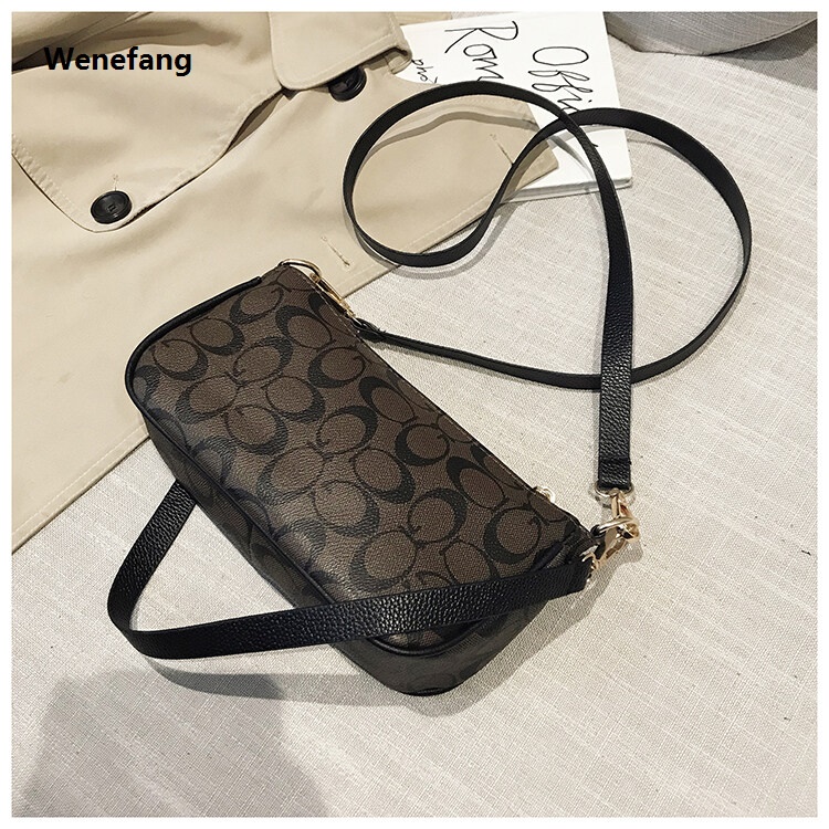 Wenefang (Senior ) Coach Sling Bag Shoulder Bag for Women Original 2021 Korean Trend Cross Body Handbag Large Capacity Shopping Bag Makeup Bag