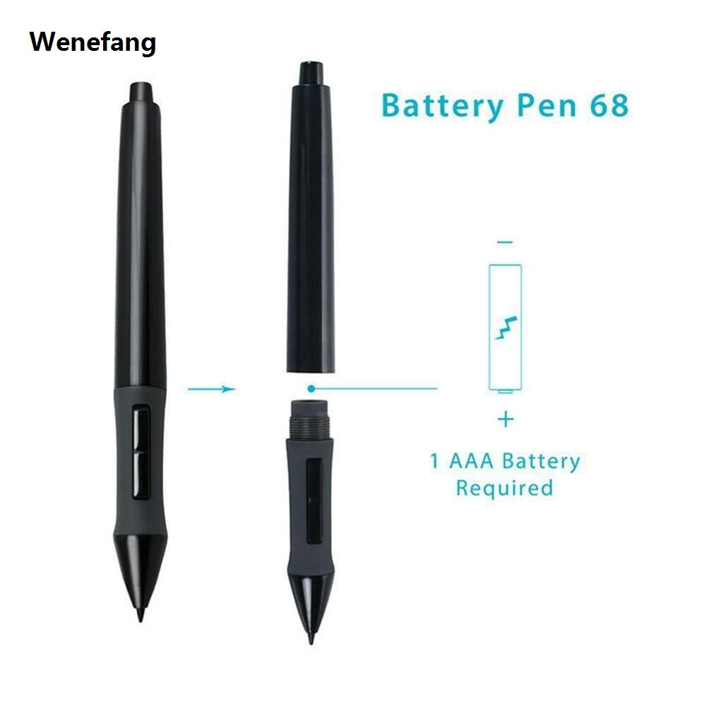Wenefang Professional Huion Digital Pen 2048 Levels Wireless Screen Stylus P68 for Huion 420/H420/New 1060 Plus Drawing Tablet