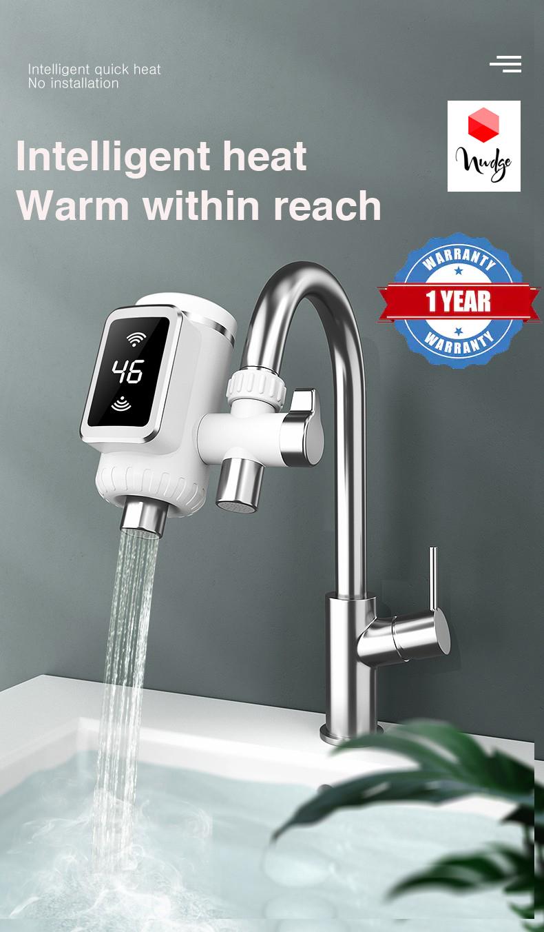 Nudge No Installation Need Faucet Electrical Instant Hot Water Heating Tap