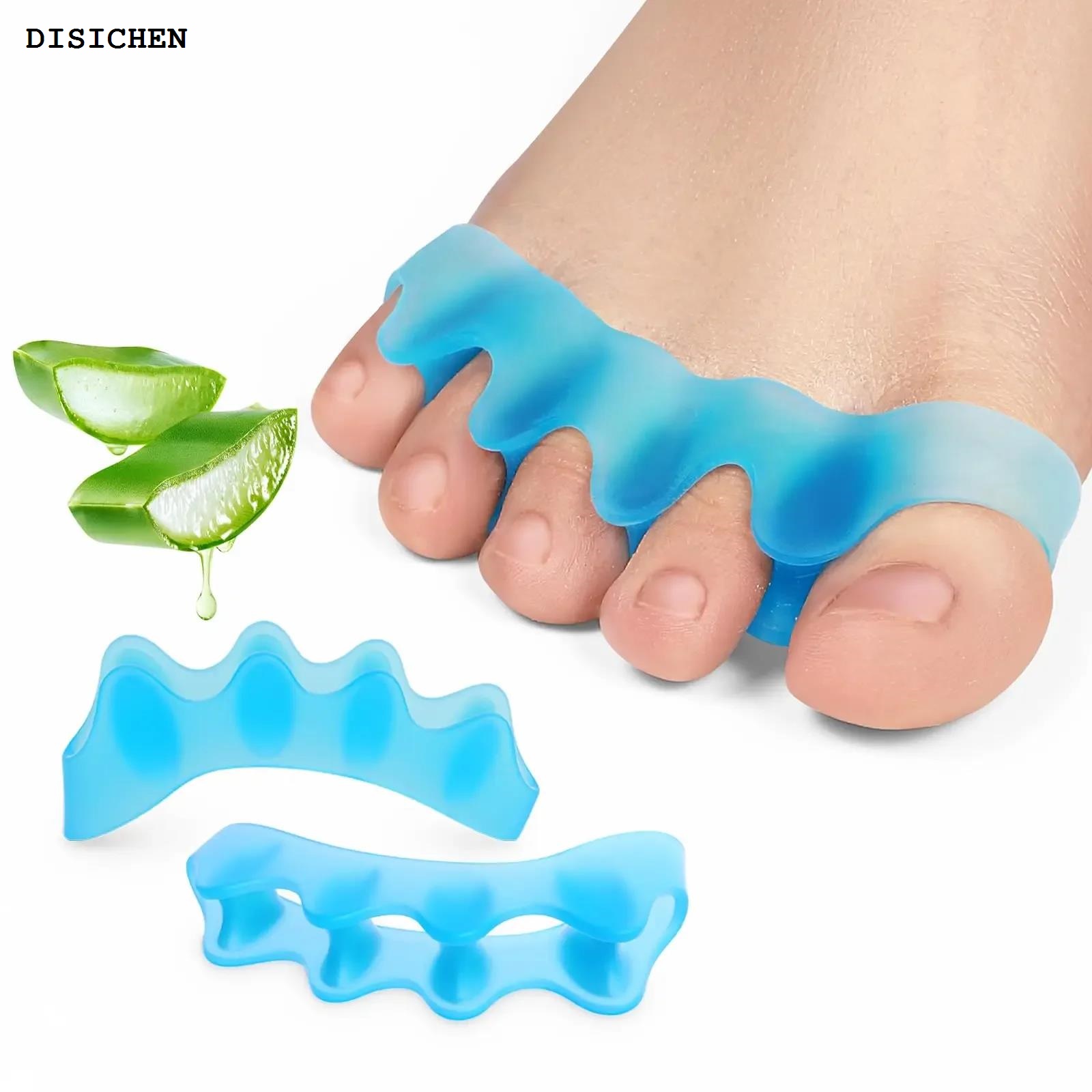 DISICHEN 2025 Silicone Toe Separators Correcting Bunions and Restoring Toes Toe Spreaders Toe Straightener for Overlapping Toes Foot Care Tool
