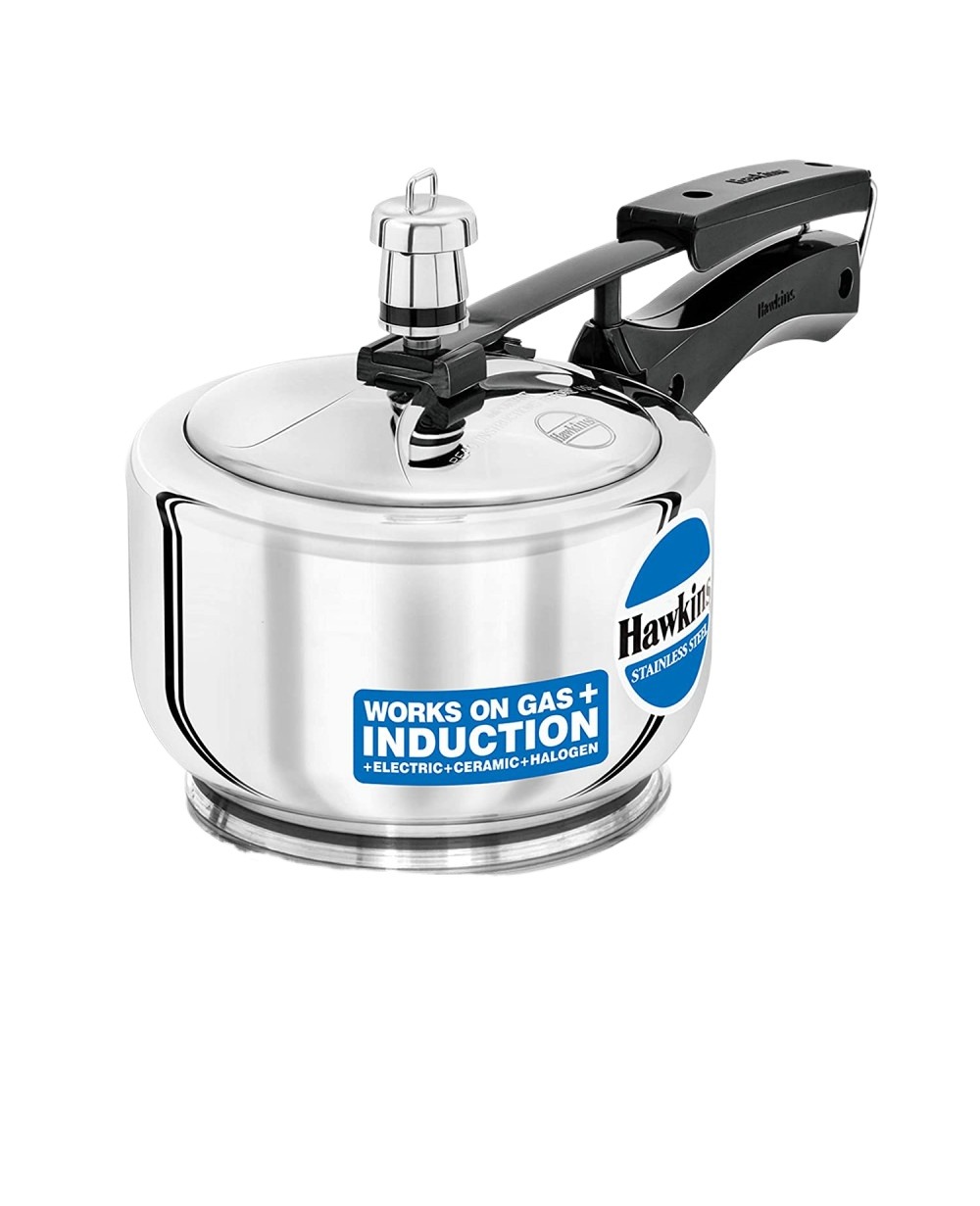 Hawkins Stainless Steel Pressure Cooker (Hss15)- 1.5 Litre
