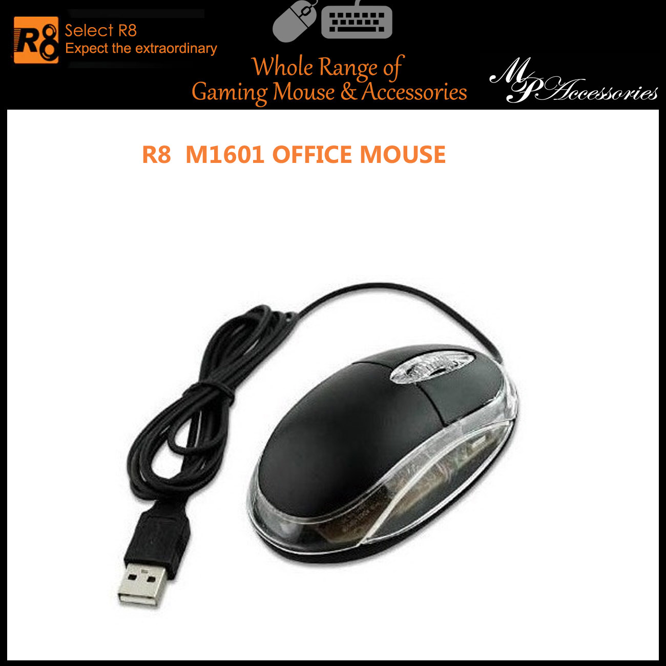 R8 1601 office optical Mouse.