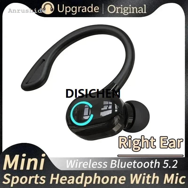 DISICHEN NEW Wireless Headphones Bluetooth Earphone Ear-Hook Mini HIFI Bass Noise New style Cancelling Headset With Micropho Earbuds Sport Game Driving Sales promotion