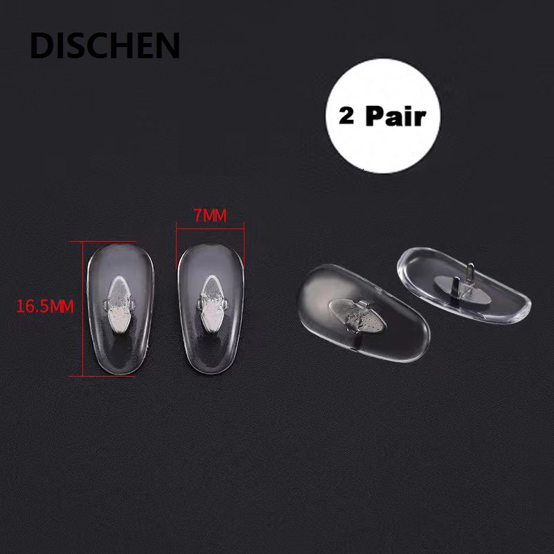 DISCHEN New style Nigbye Replacement Nose Piece Nose Pad for Rayban RB3857 Sunglasses, Clear Nosepad piece