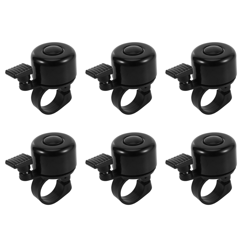 JINMY 6X Bicycle Bell for Safety Cycling Metal Ring Black Bike Bell Horn Sound Alarm Outdoor Bike Bell Rings Hot