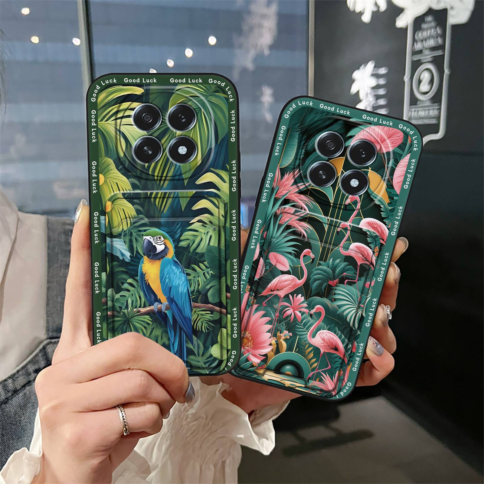 Cover Cute Phone Case For OPPO A5 5G 2025 China/F29 5G Full wrap Fashion Design Graffiti Card bag Durable Dirt-resistant