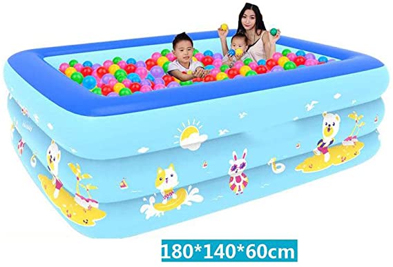 Bizzy Kiddie Pools Family Inflatable Swimming Pool 180x140x60